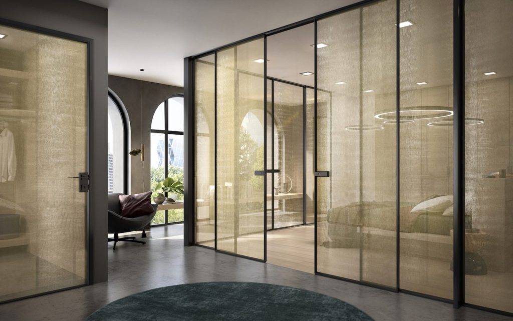 sliding glass partitions