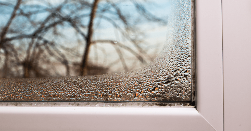 window condensation in winter
